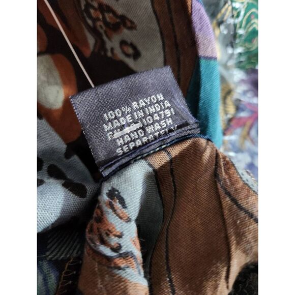 Ananta patchwork Bohemian Patchwork Long Umbrella Dress PAT-3266 H - Picture 7 of 7